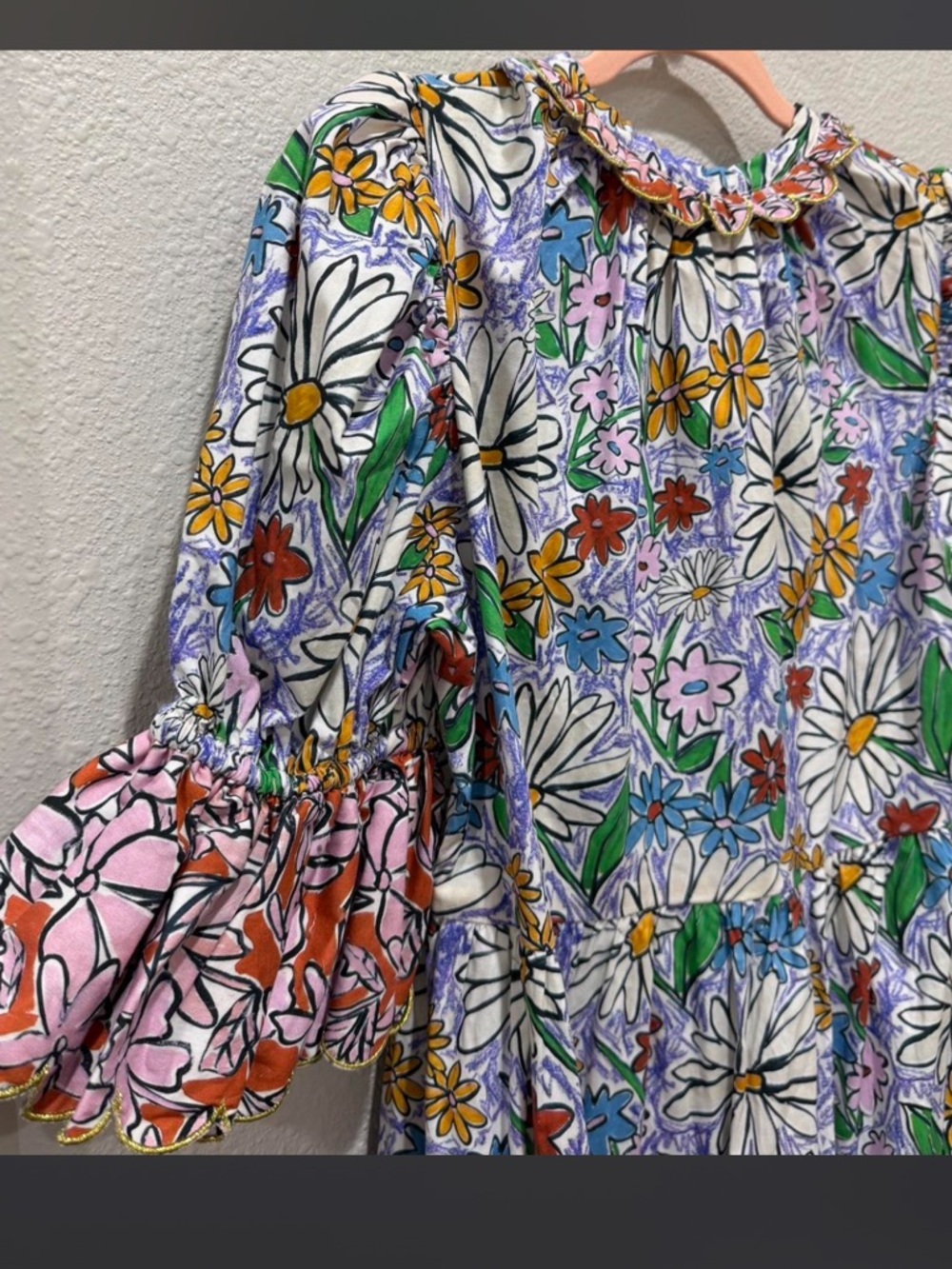 NWT Celia B Brenda Cotton Floral Maxi Dress - Picture 9 of 11